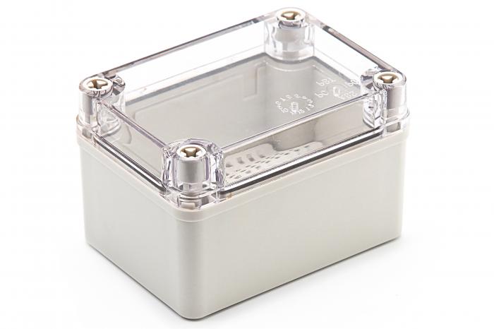 QILIPSU Junction Box with Mounting Plate,Clear Cover Plastic box, DIY Case  Enclosure Gray IP67 110x80x70mm (4.3-Product Center-YUEQING QILI ELECTRICAL  CO.,LTD LED DRIVER SWITCHING POWER SUPPLY